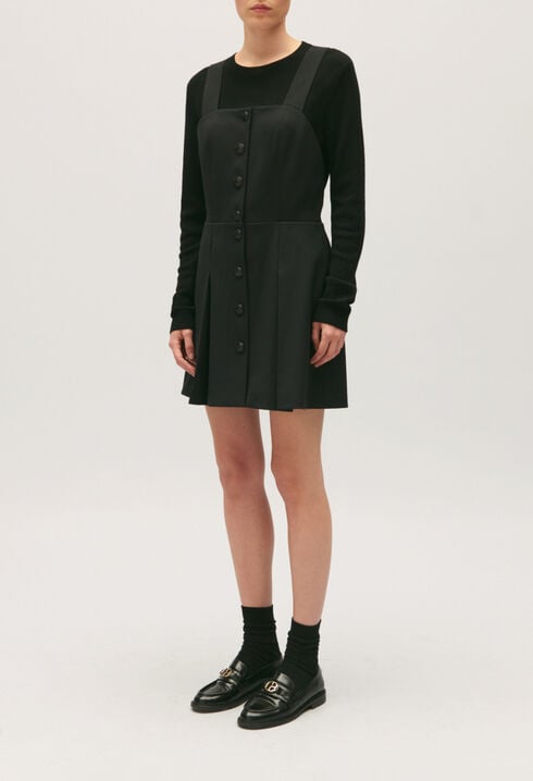 Robe courte bretelles noire