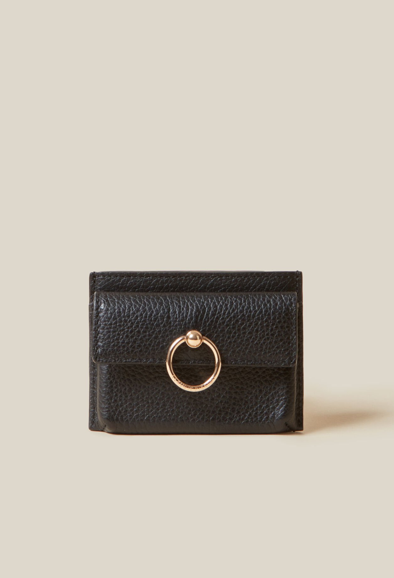 Porte carte Anouck cuir graine pour femme Claudie Pierlot