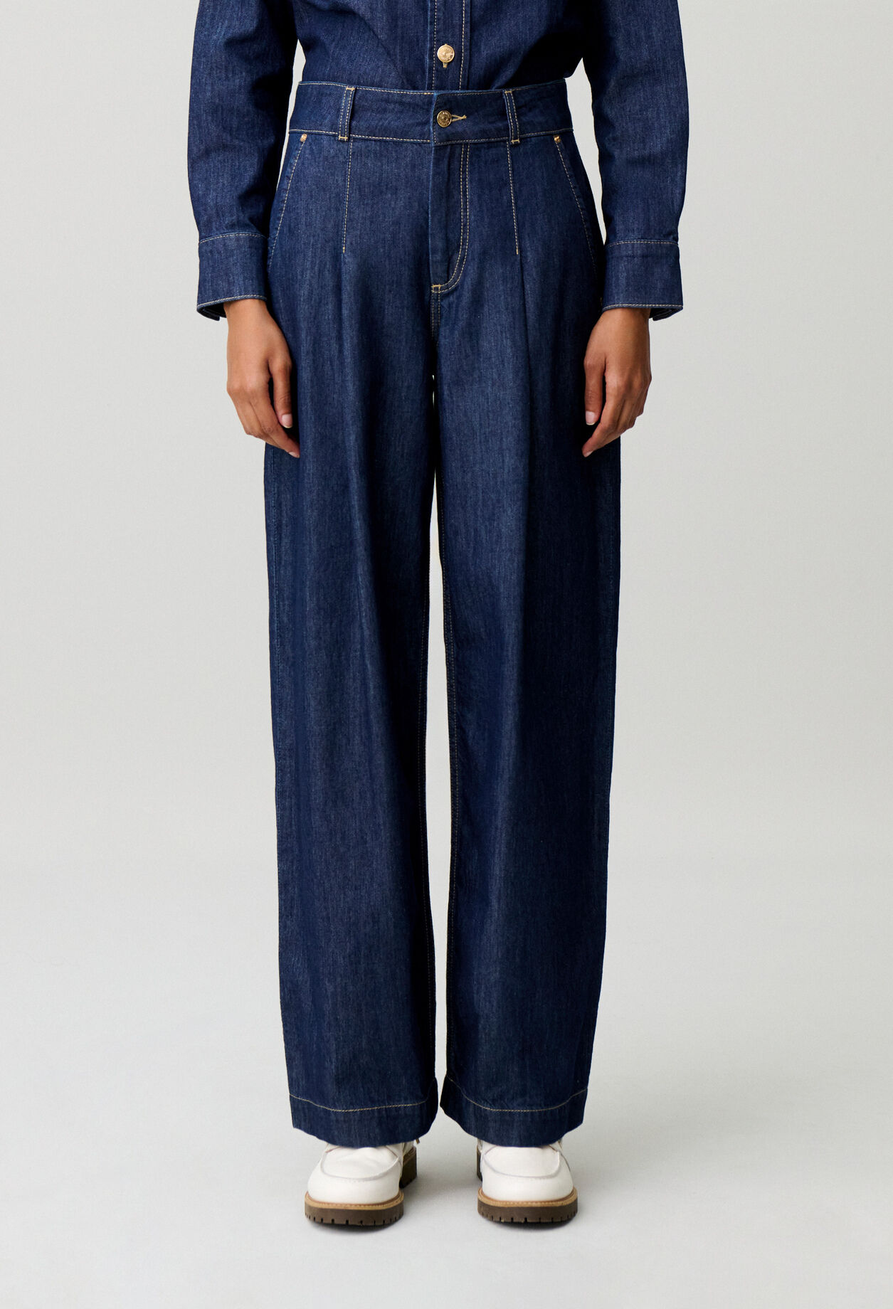 Jean droit denim souple