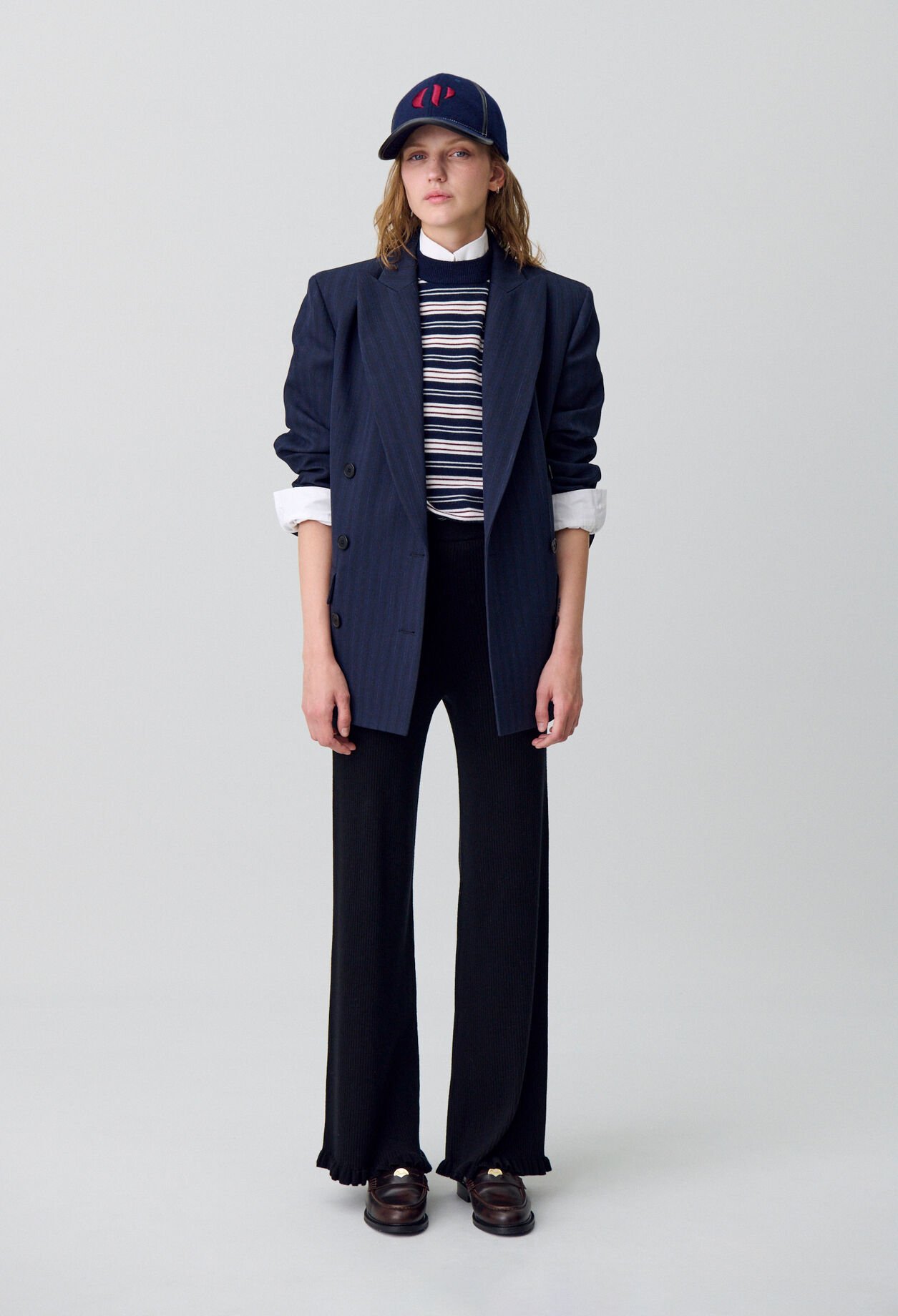 Pantalon flare maille