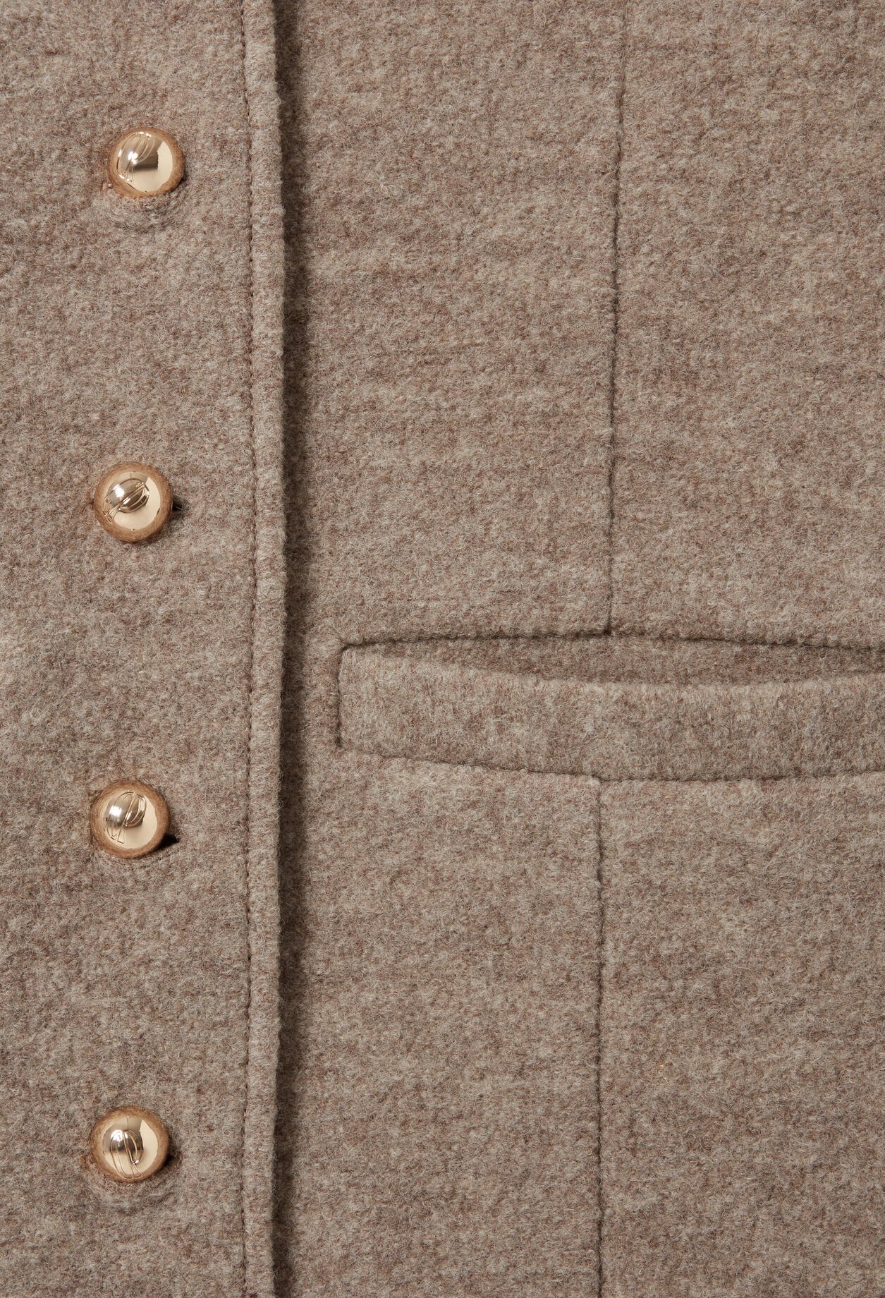 Veste boutonnée laine