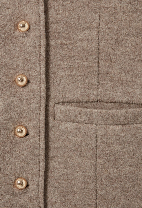 Veste boutonnée laine