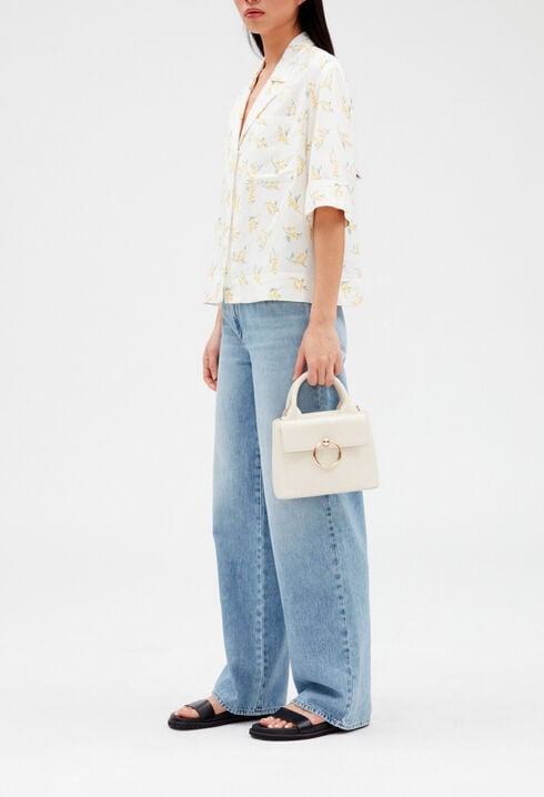 Chemise manches courtes mimosa