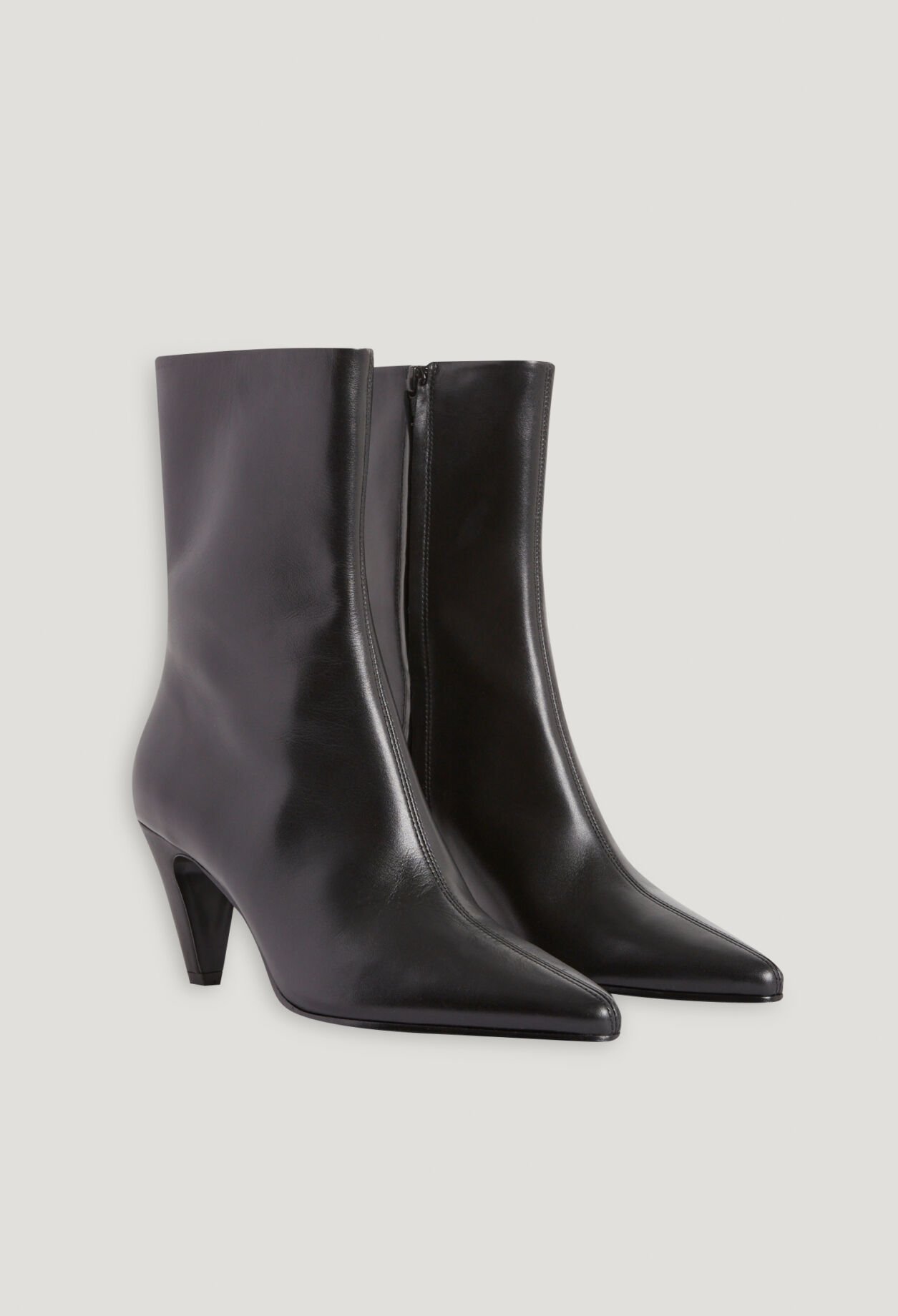 Bottines cuir noir