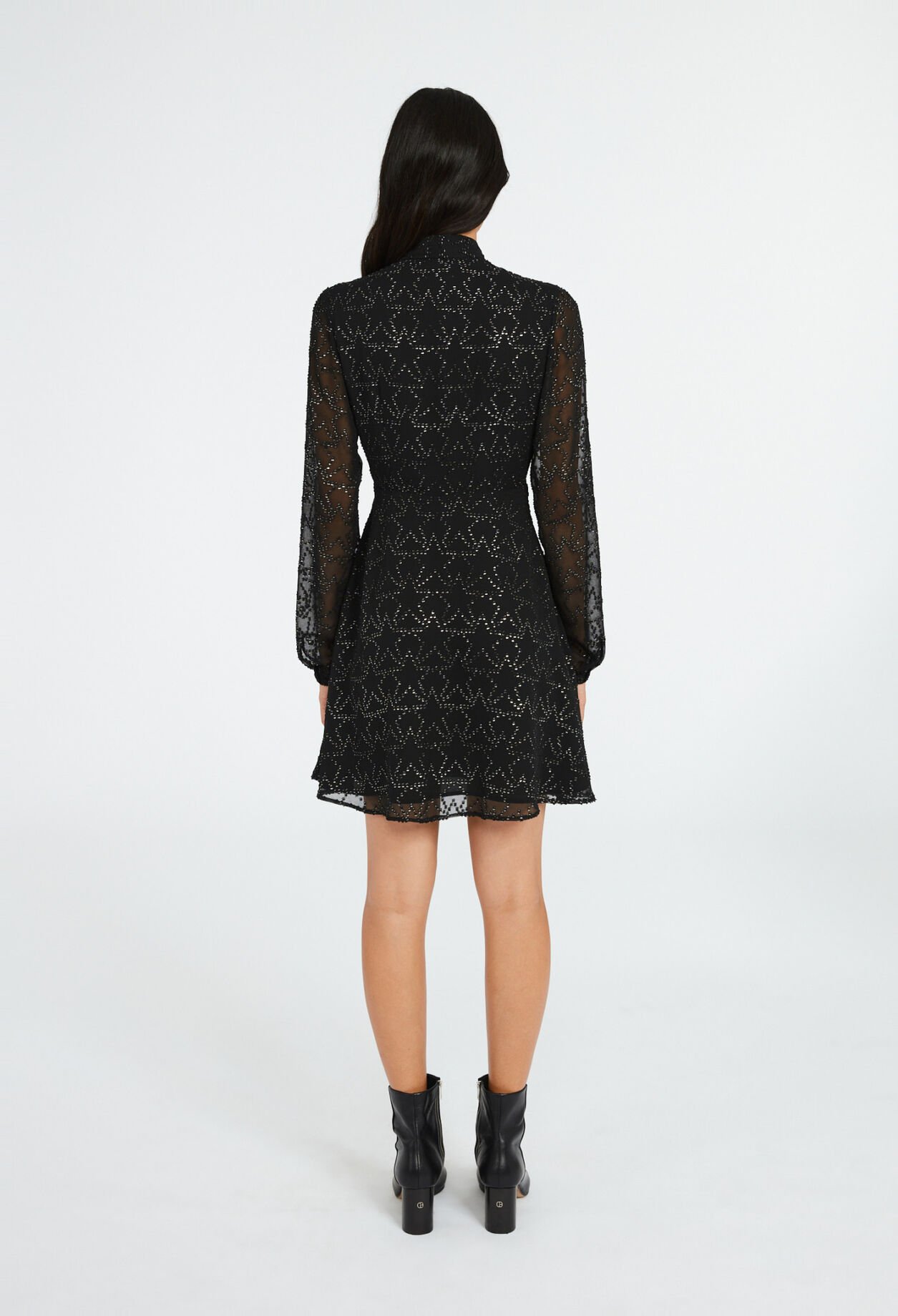 Robe courte à motifs étoiles