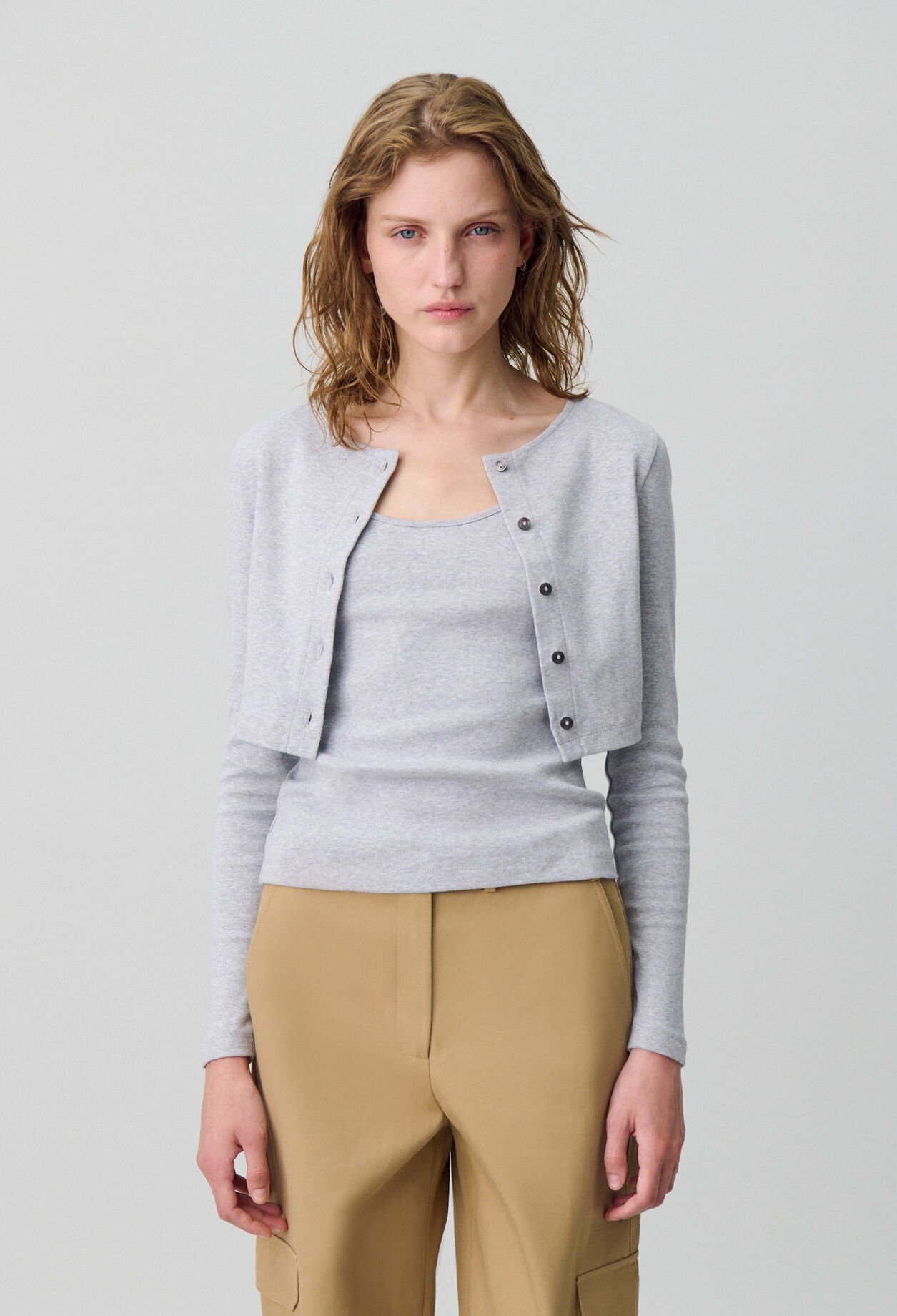 Set t-shirt cardigan coton