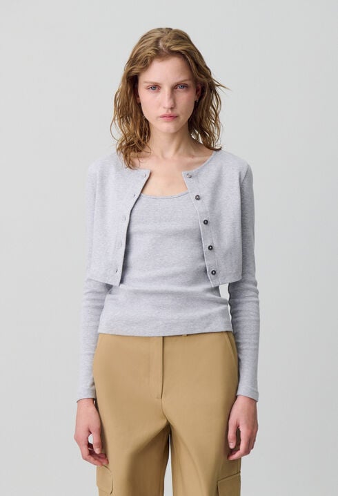 Set t-shirt cardigan coton