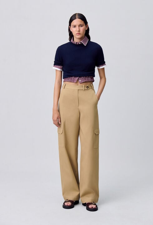 Pantalon cargo droit large