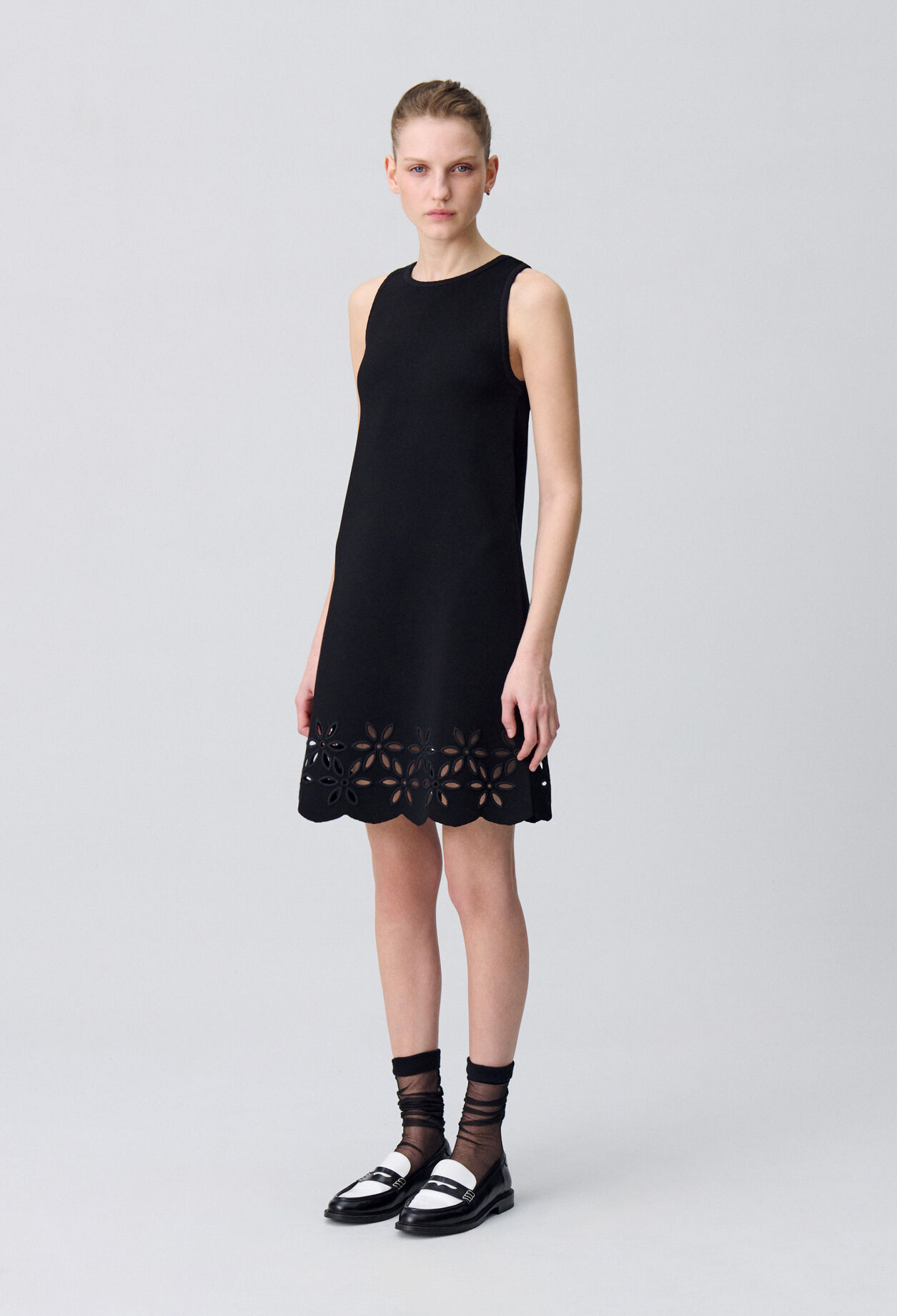 Robe courte maille fine