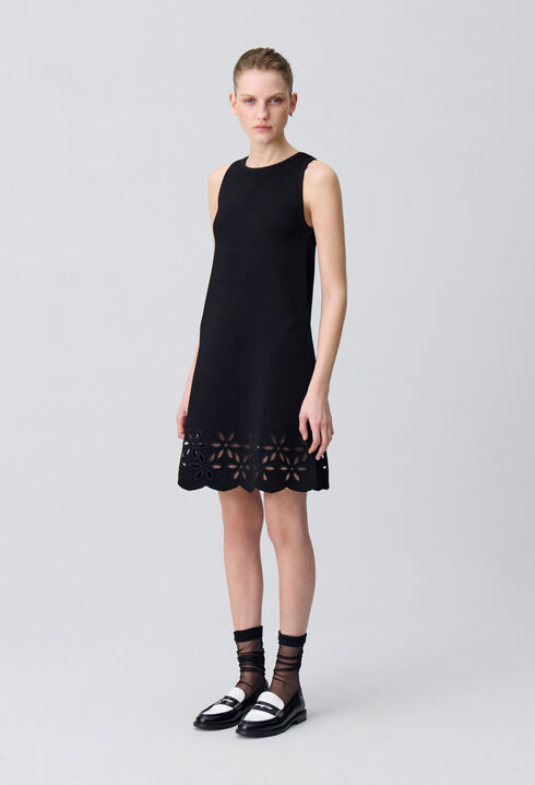Robe courte maille fine