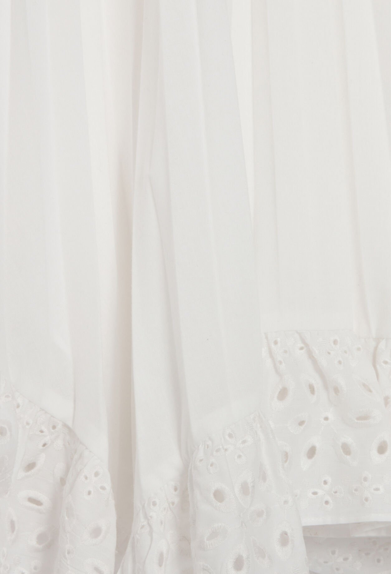 Jupe midi plissée écrue