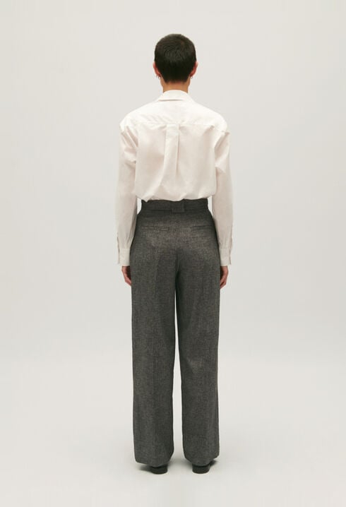 Pantalon de tailleur large