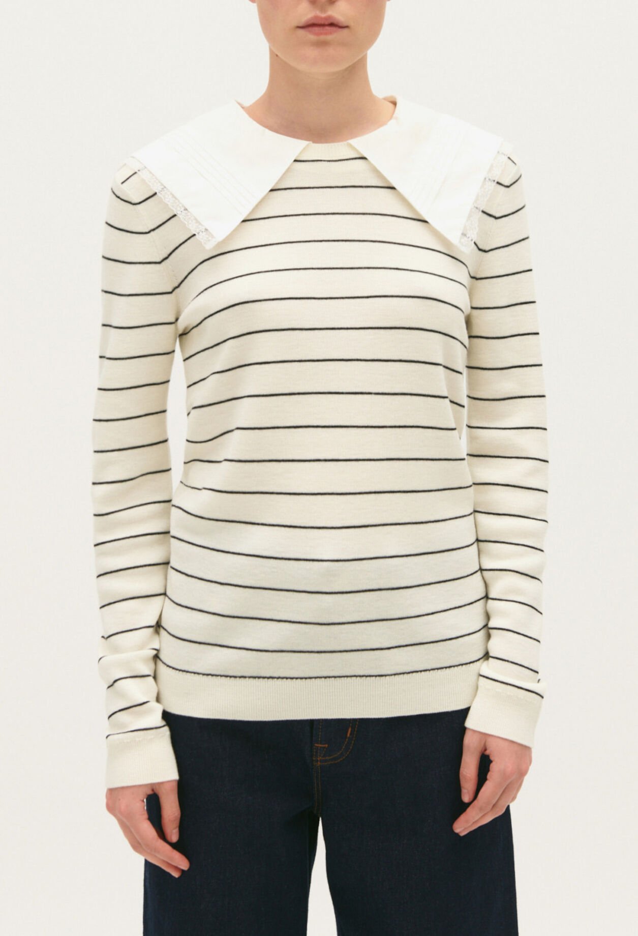 Pull col amovible