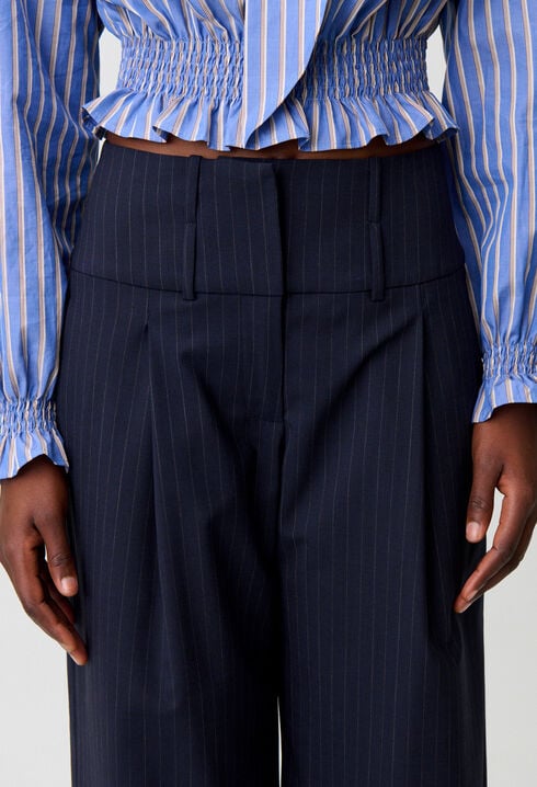 Pantalon laine m&eacute;lang&eacute;e