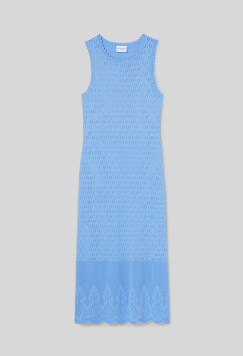 Robe mi-longue en maille