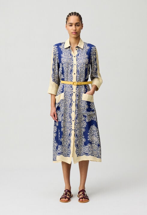 Robe longue imprimée