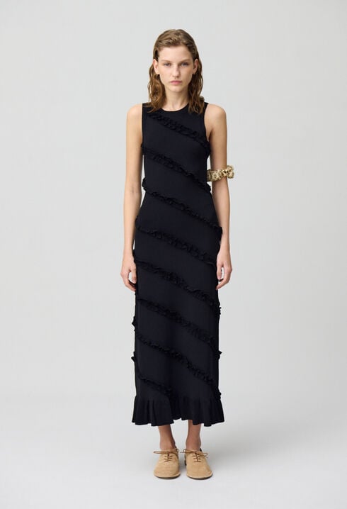 Robe longue fine maille