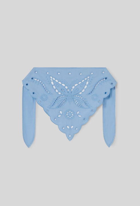 Foulard brodé à nouer