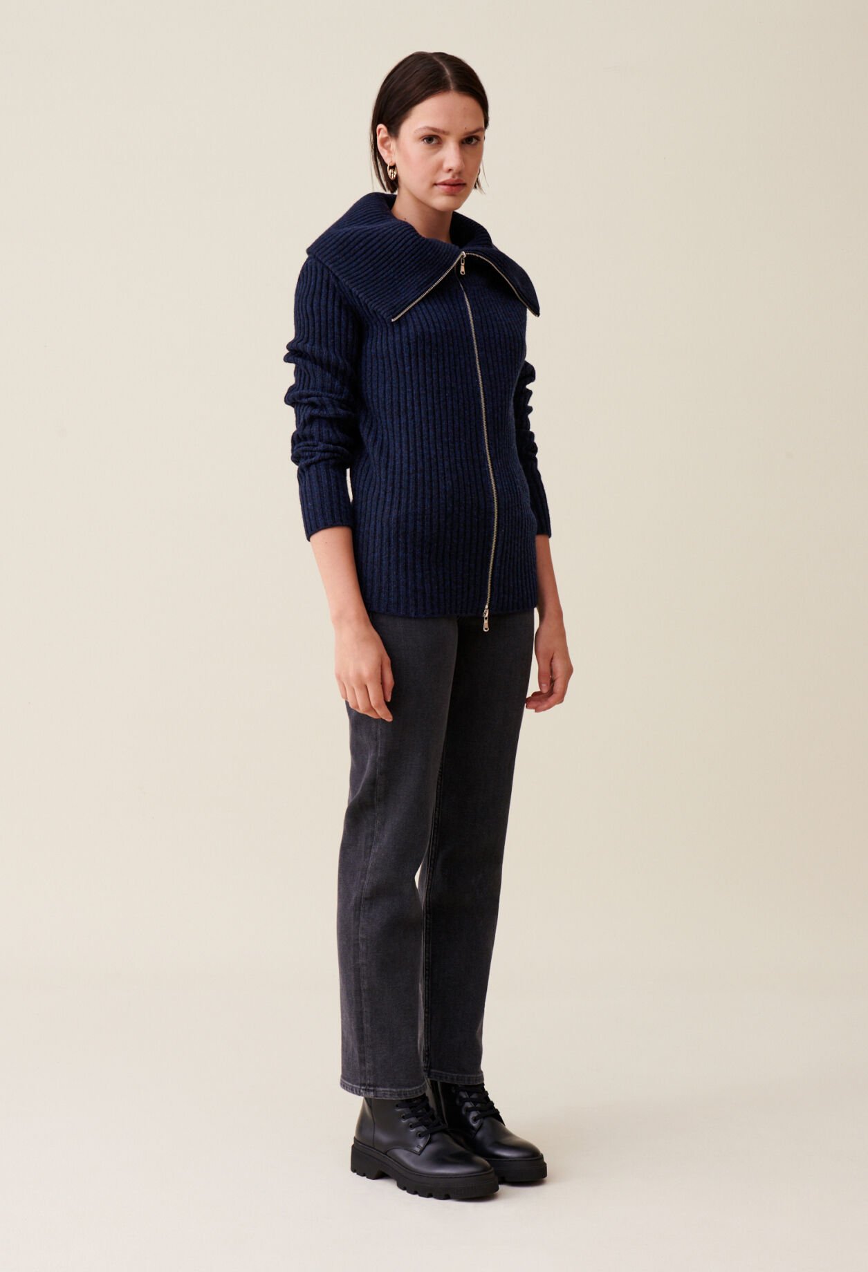 Pull maille col camionneur