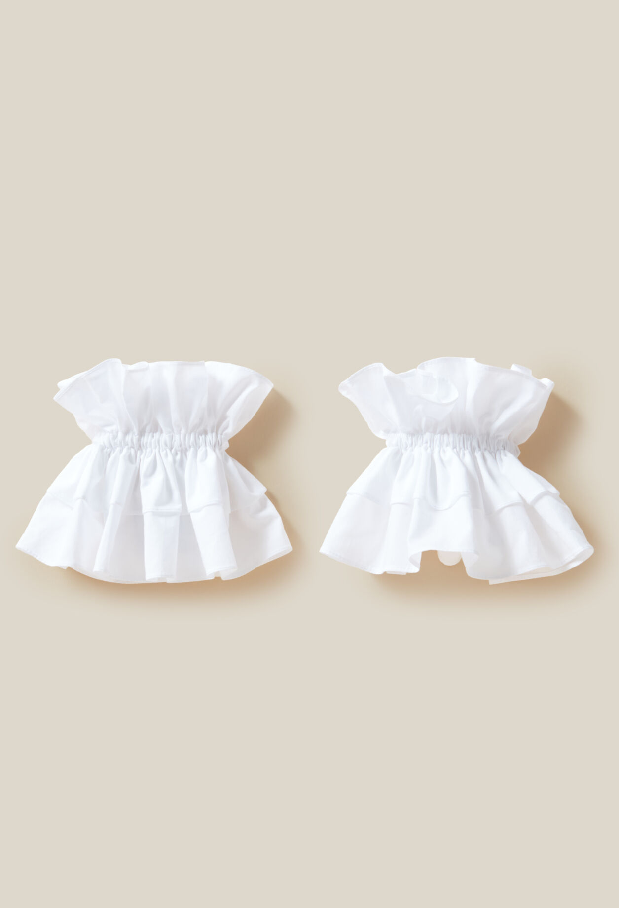 Poignets effet chemise fronces