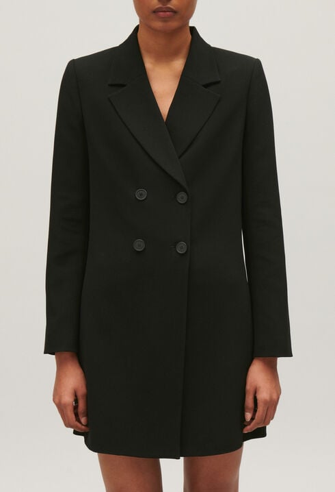 Robe courte tailleur noir