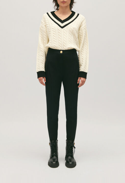 Pantalon taille haute slim