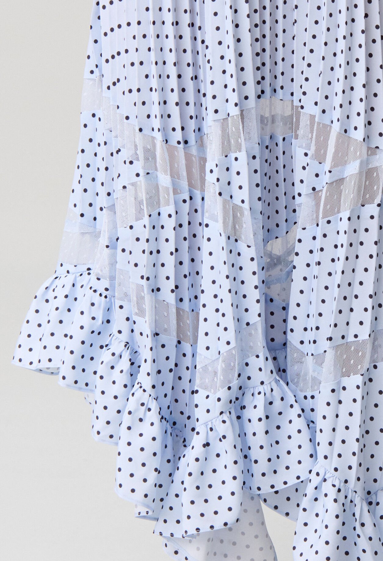 Robe midi &agrave; pois