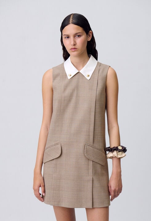 Robe courte carreaux