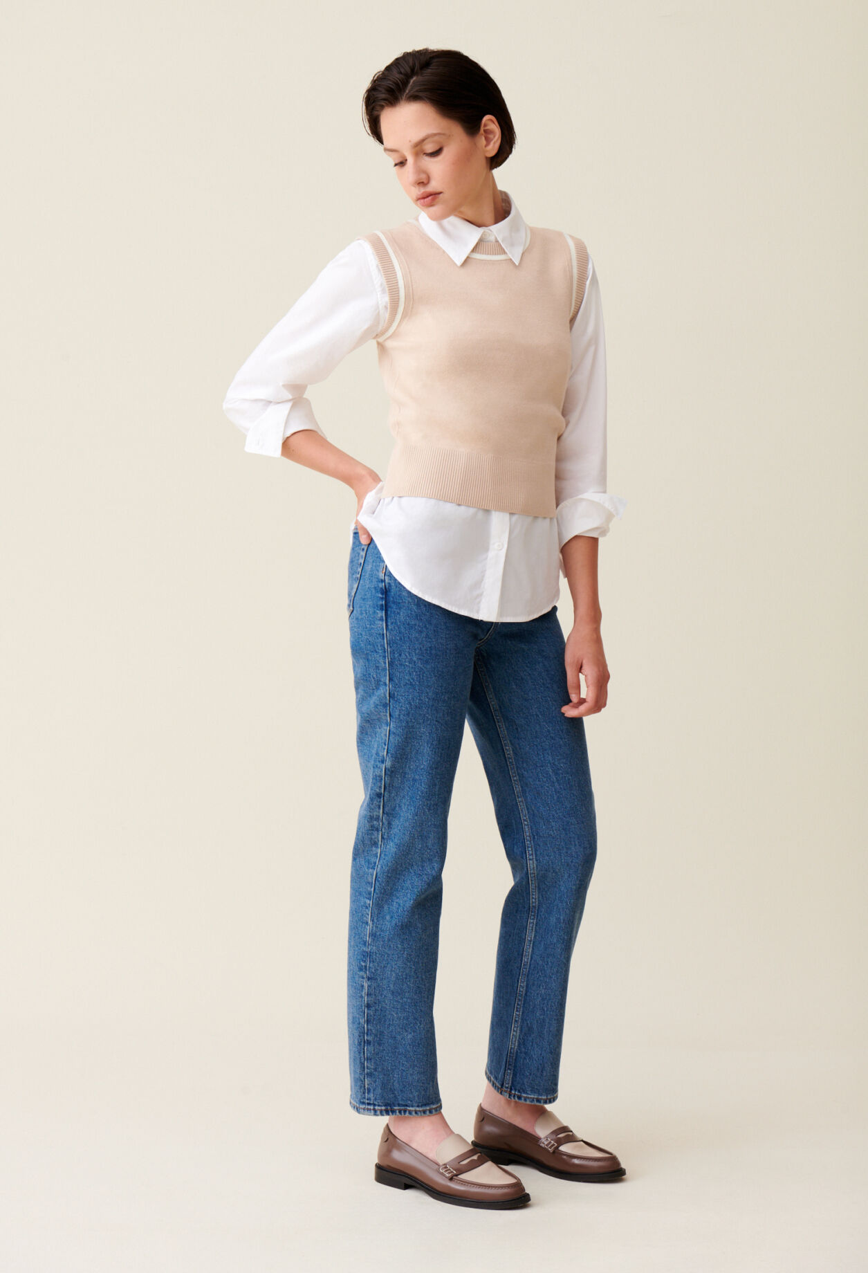 Pull maille rayures