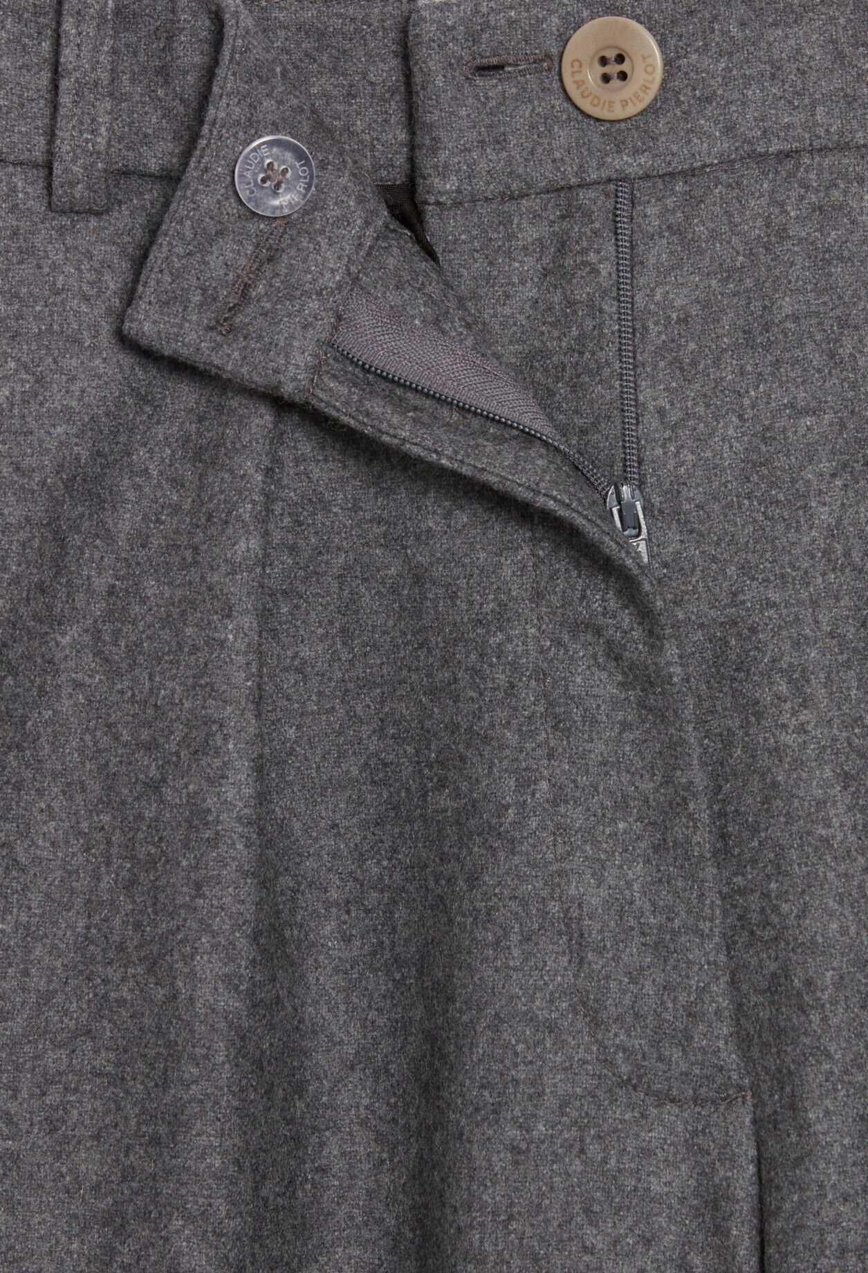 Pantalon cargo gris clair