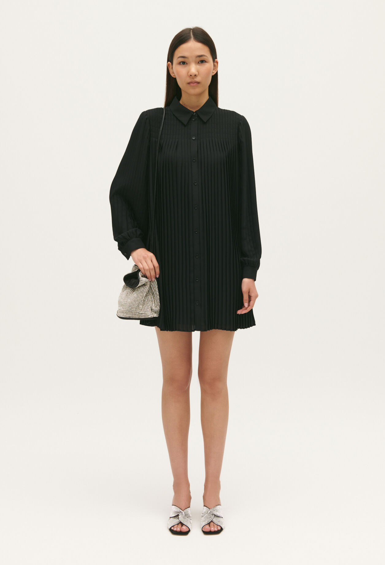 Robe courte plissee pour femme Claudie Pierlot