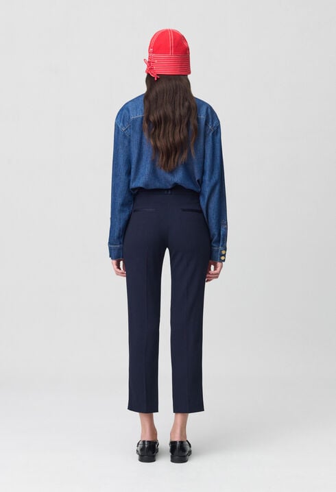 Pantalon tailleur cigarette