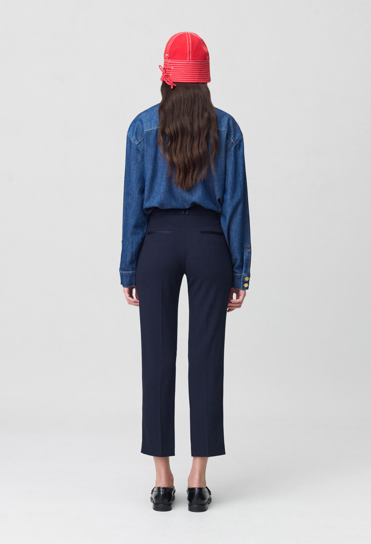 Pantalon tailleur cigarette