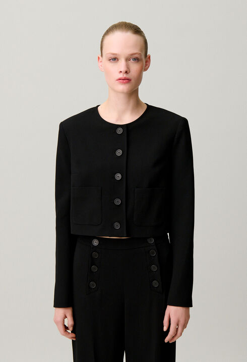 Veste col rond
