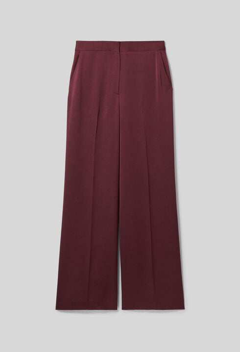 Pantalon fluide satiné