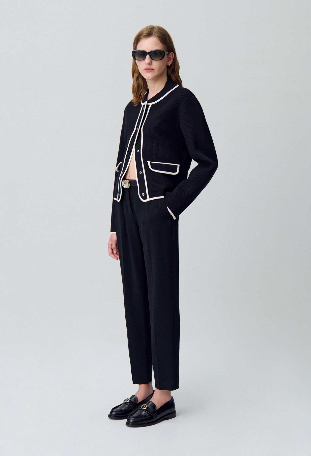 Pantalon tailleur cigarette