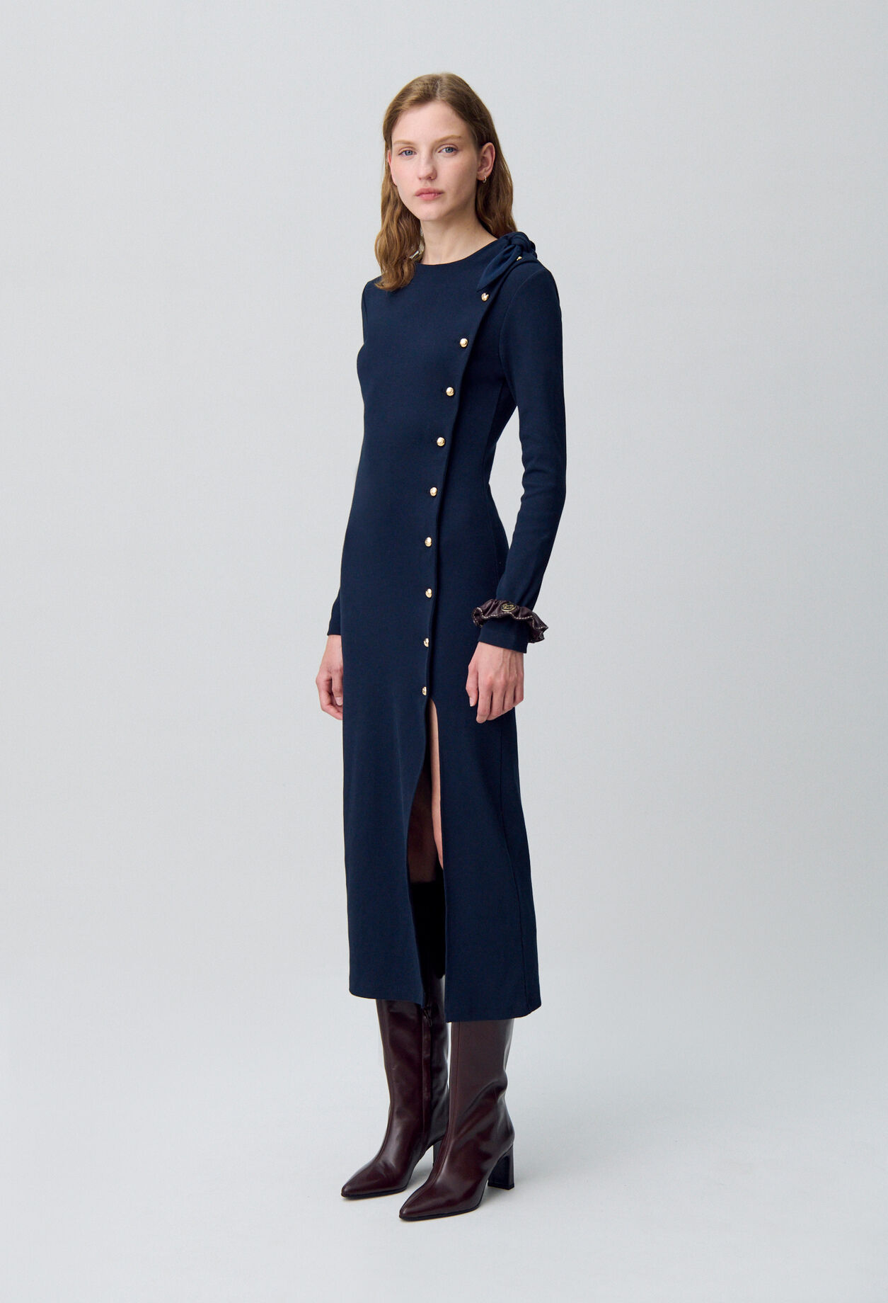 Robe longue maille