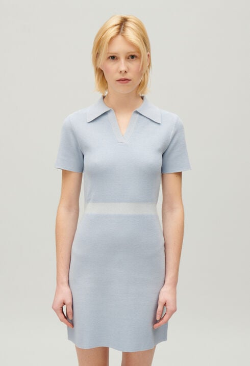 Robe courte maille