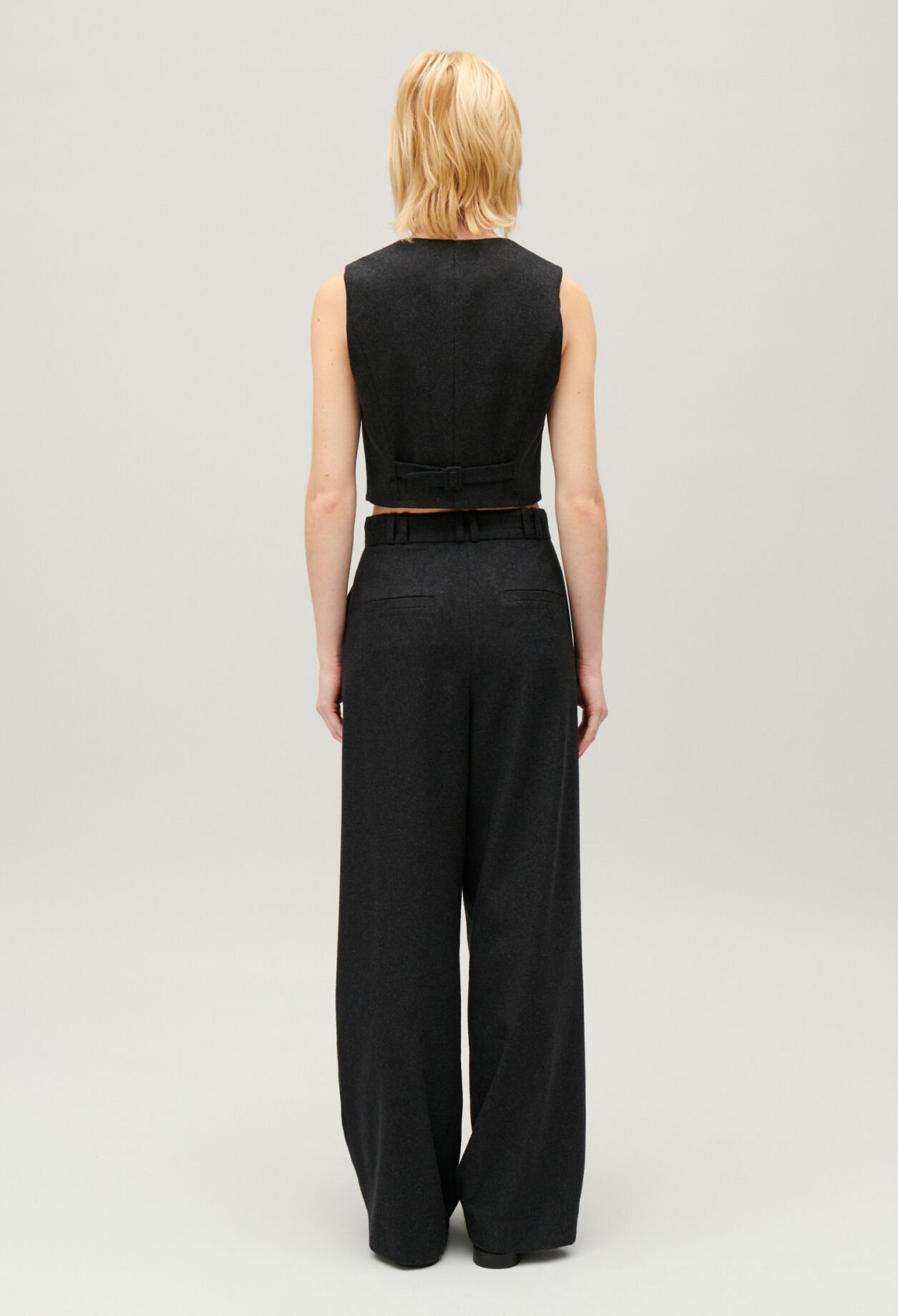 Gilet costume gris chiné