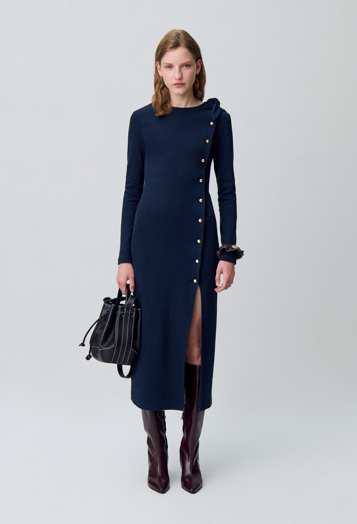 Robe longue maille