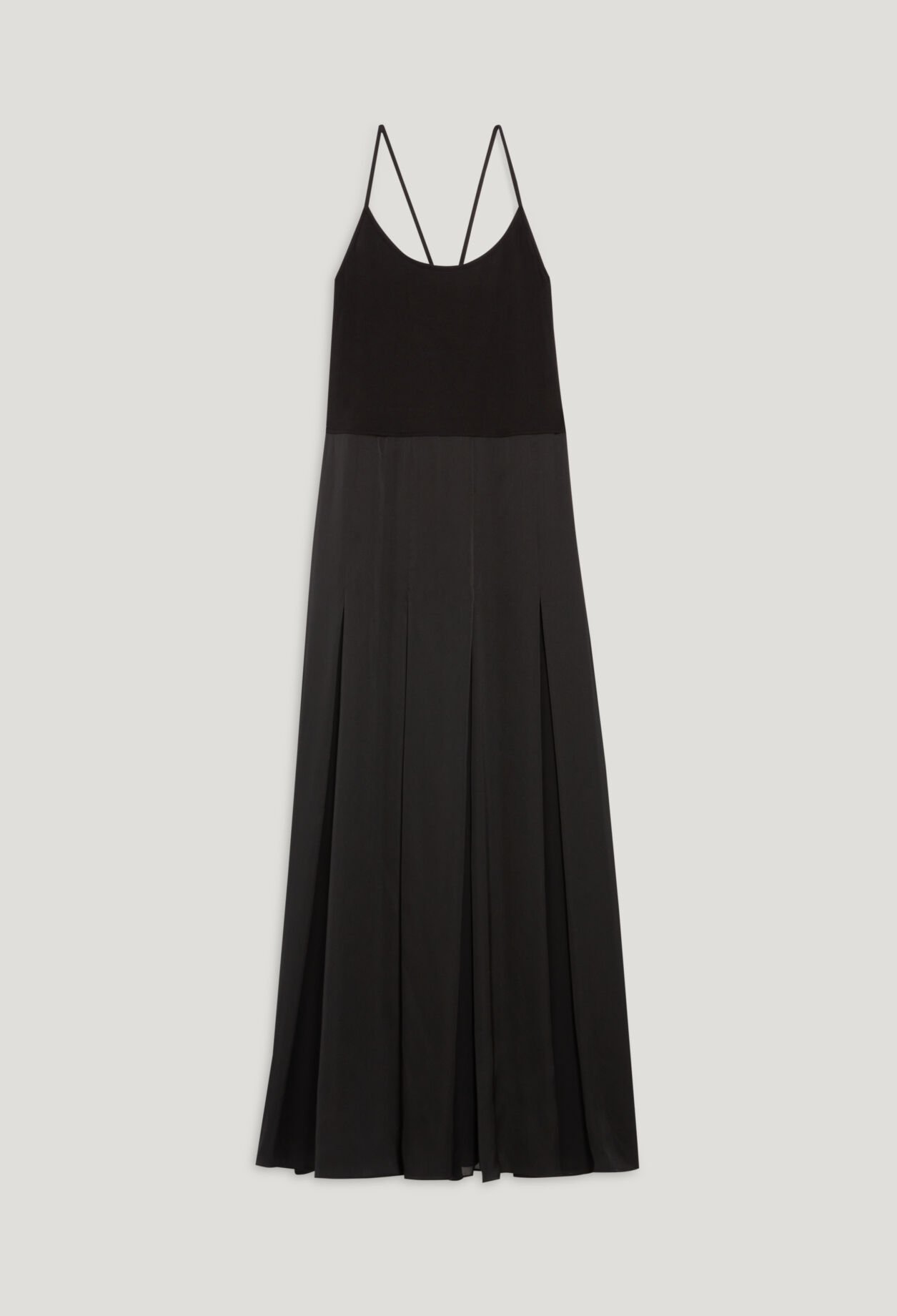Robe midi dos croisé noire