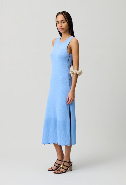 Robe mi-longue en maille