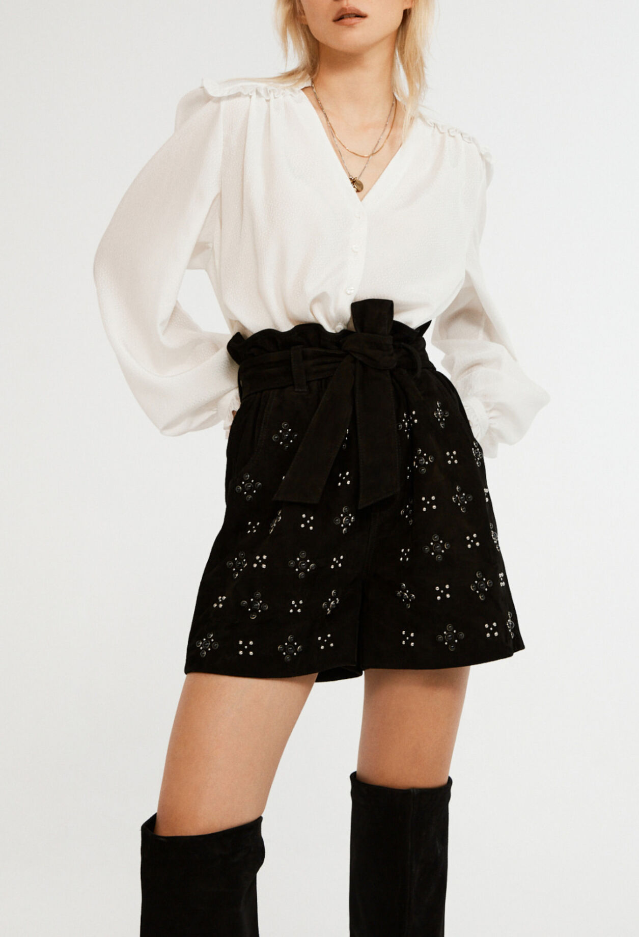 Chemise à volants