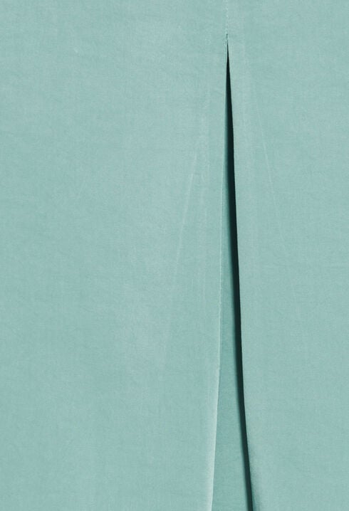 Top satiné vert d'eau