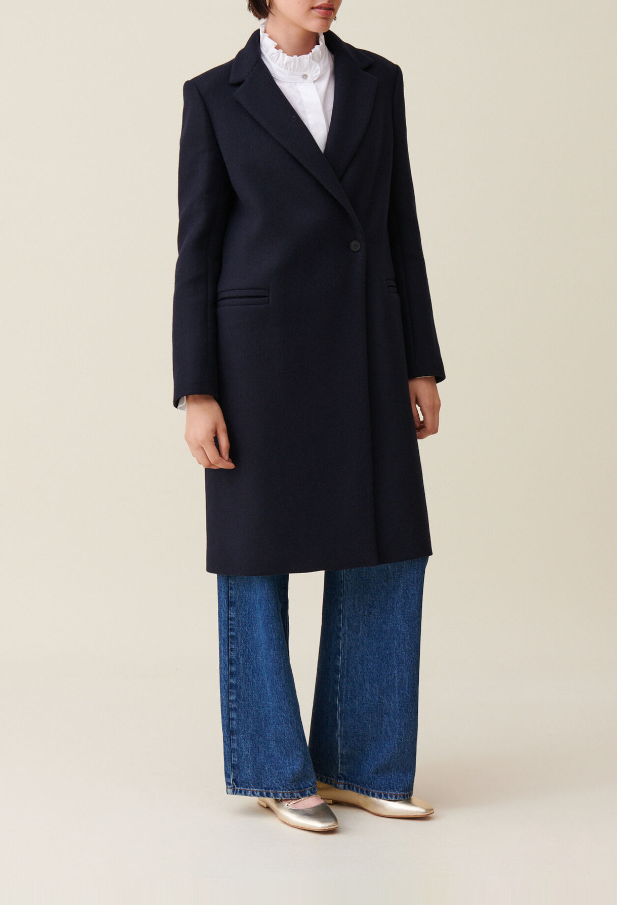 Manteau mi-long tailleur