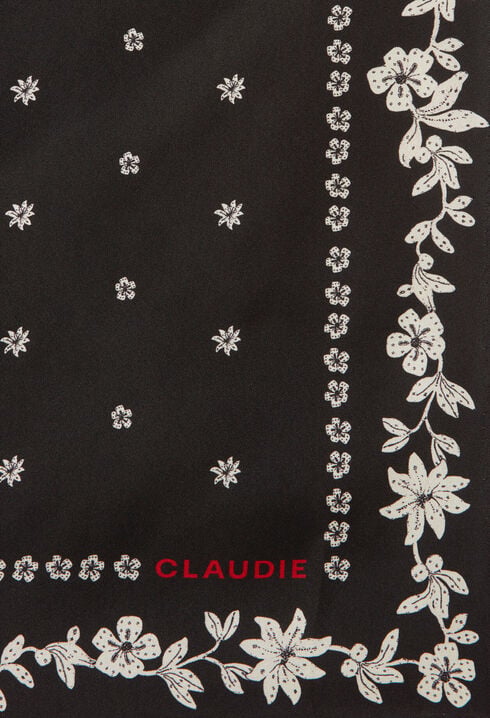 Foulard carr&eacute; imprim&eacute;