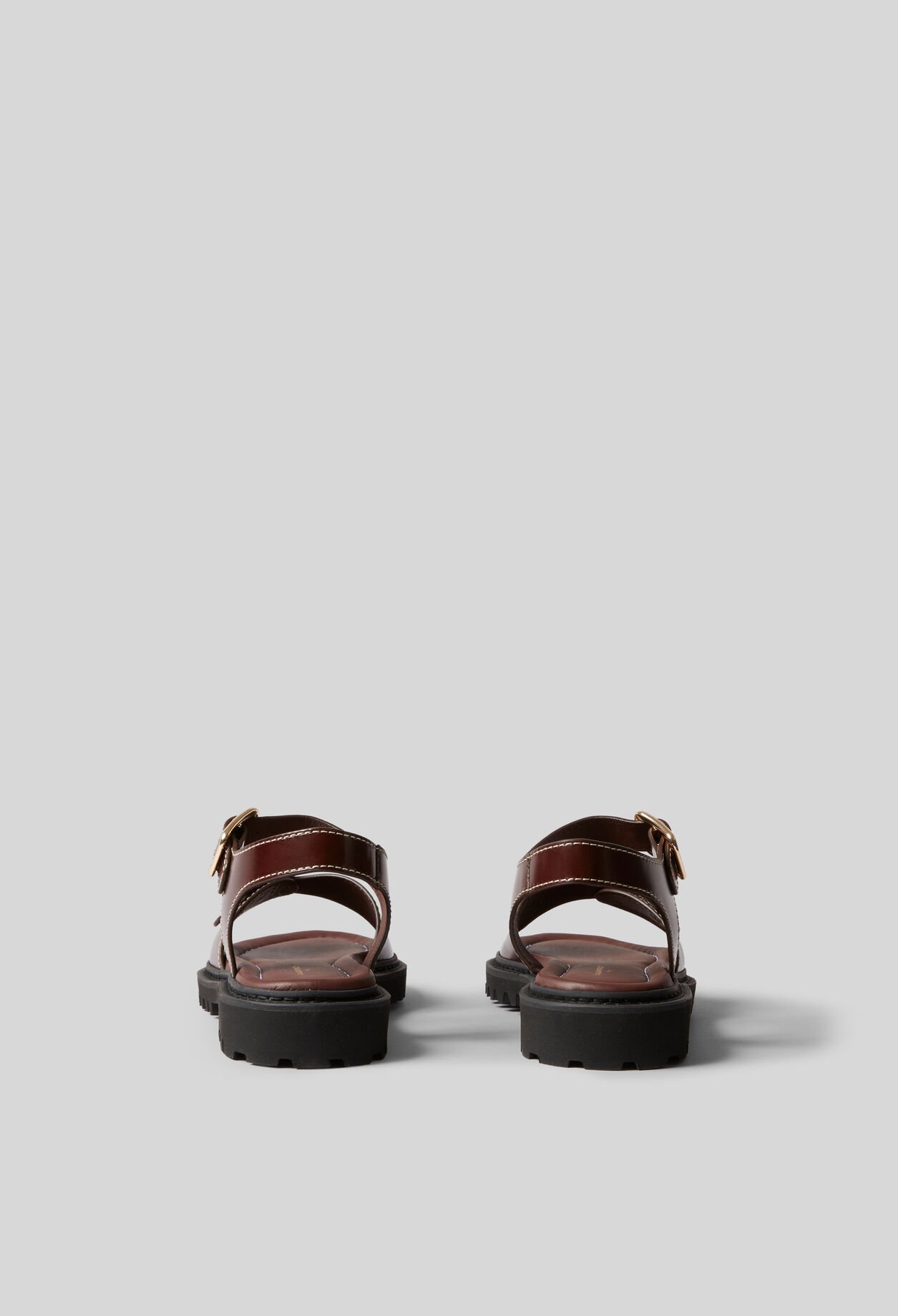 Sandales cuir boucles
