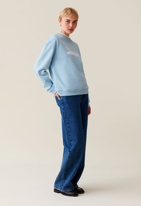 Sweatshirt ample imprimé Claudie
