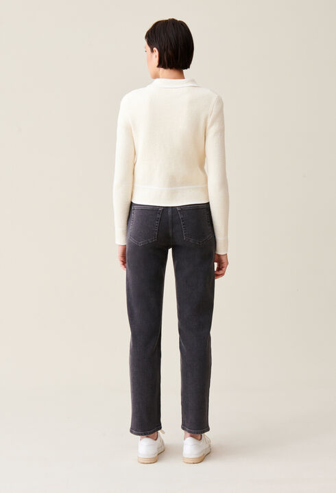 Cardigan court chiné