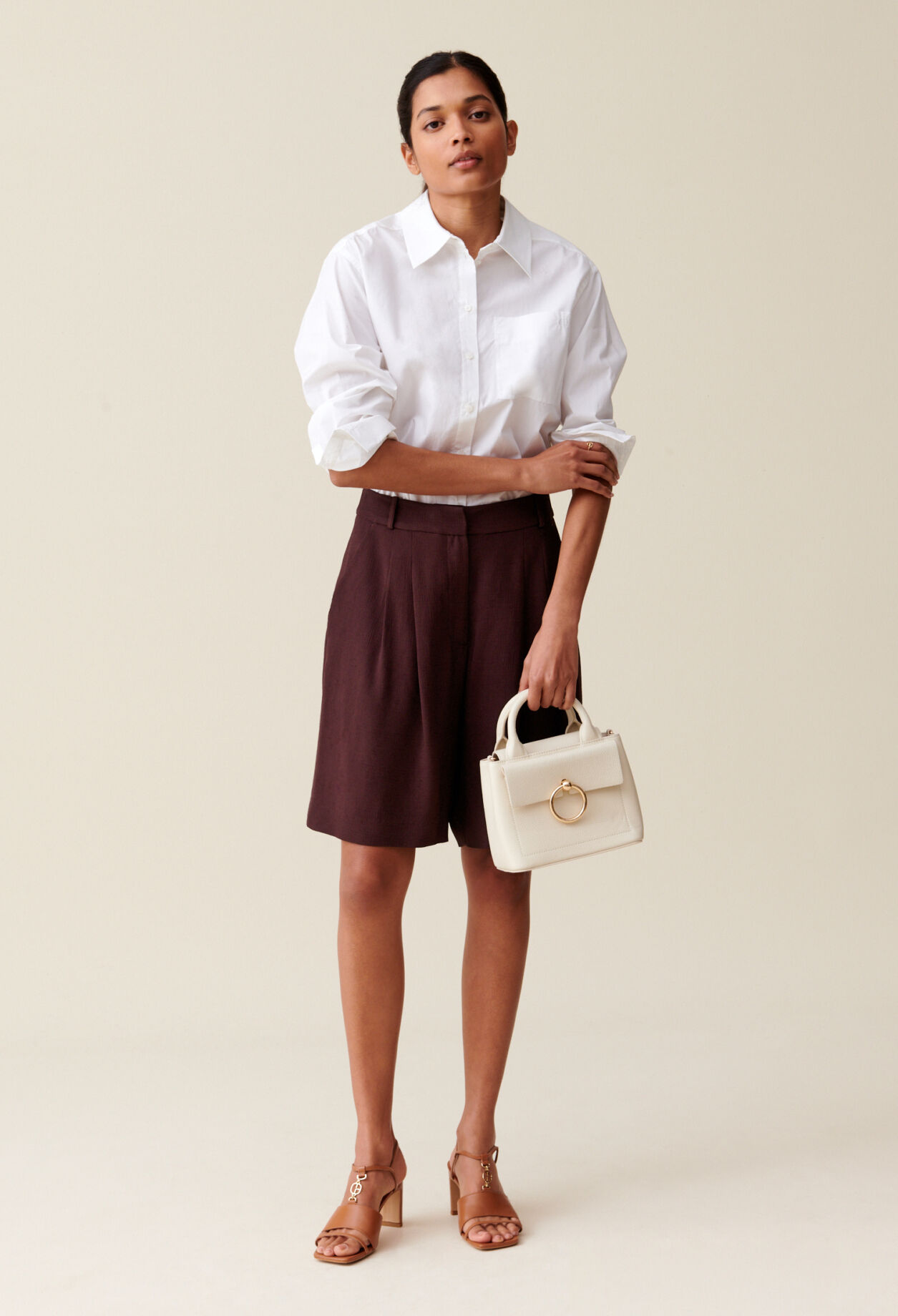 Bermuda taille haute